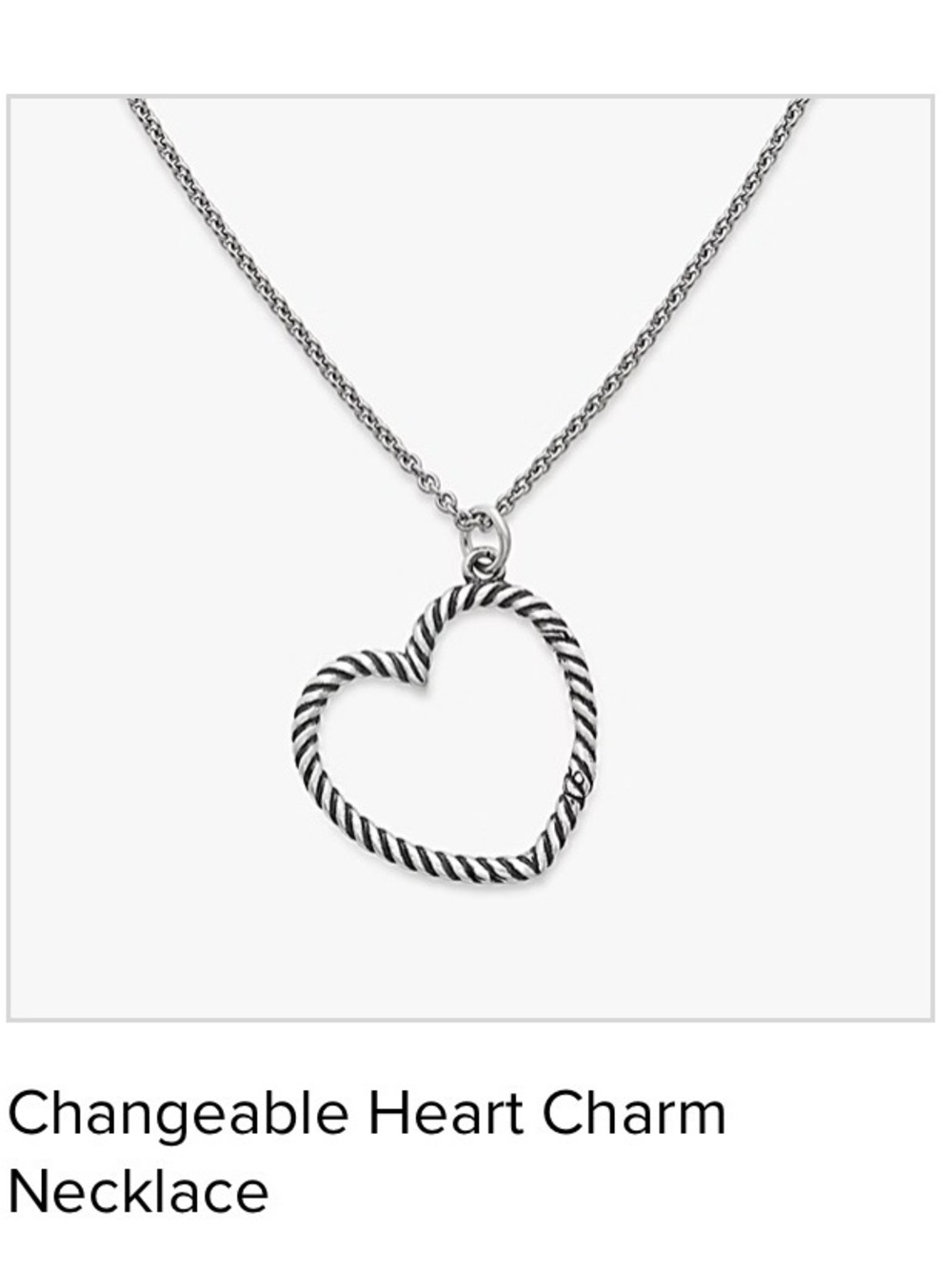 James Avery changeable heart charm necklace and bracelet - Picture 7 of 10